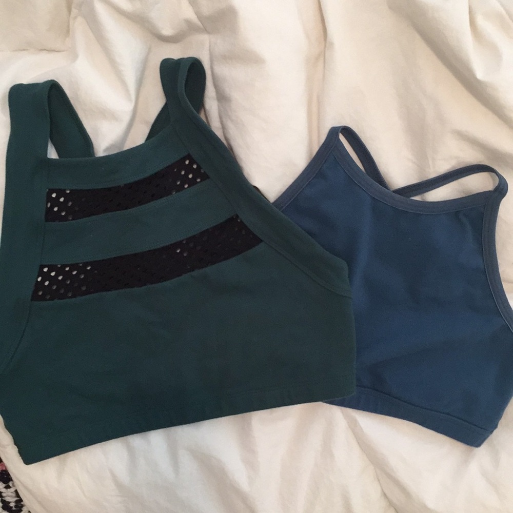 TWO Beyond Yoga halter bras